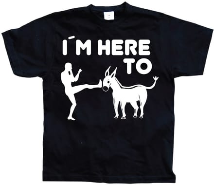 Hybris I'm Here To Kick Ass T-shirt SH-1-15157-LFH2-5