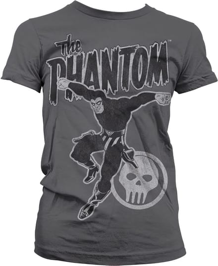 The Phantom Dames Tshirt -M- Jump Distressed Grijs