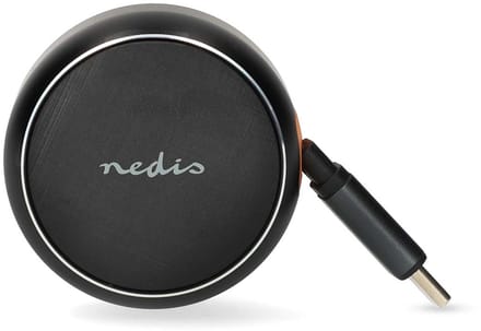 Nedis Autolader - 30 W - 2.4 / 3.0 A - Outputs: 1 - USB-C intrekbare kabel - 0.70 m - Automatische Voltage Selectie