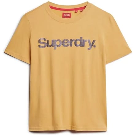 Superdry - Metallic Core Logo T-shirt - Dames - T-shirts