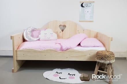 Rockwood® Peuterbed Isabelle met gratis lattenbodem grey wash