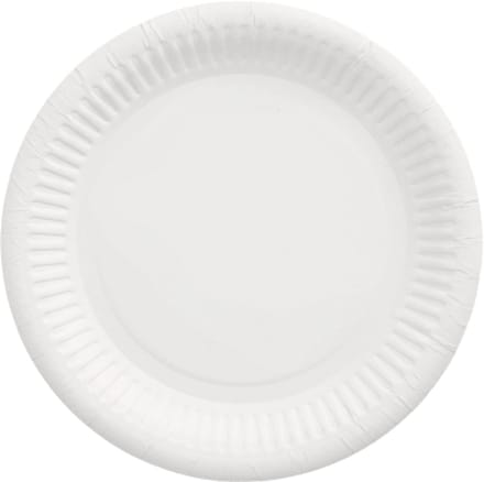 100 Borden, karton pure rond Ø 20 cm wit