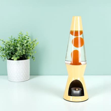 Waxinelicht Lavalamp - Geel Met Gele Lava van Fisura