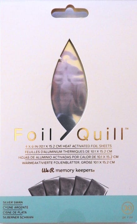 We R Makers - Foil Quill foil 10,1x15,2cm Silver Swa