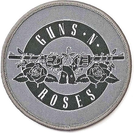 Guns N' Roses - White Circle Logo Patch - Grijs