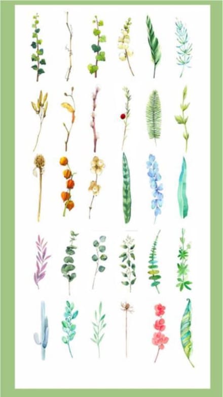 ProductGoods - 30x Boekenlegger Planten - Boekenhouder