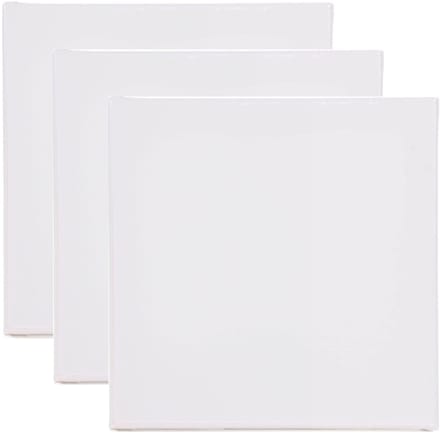 Benson Schildersdoek - 3x - 20 x 20 cm - blanco canvas - katoen - 280 grams