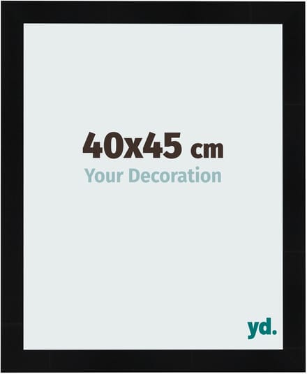 Your Decoration - Fotolijst 40x45 cm - MDF - Zwart Hoogglans - Pisa