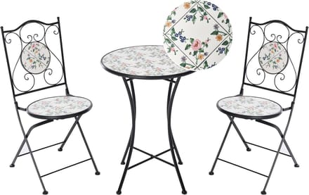 COLLIO - Bistroset - Zwart - Metaal/Keramiek
