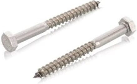 Houtdraadbout 8x60mm RVS DIN571 - A2 - 100 Stuks