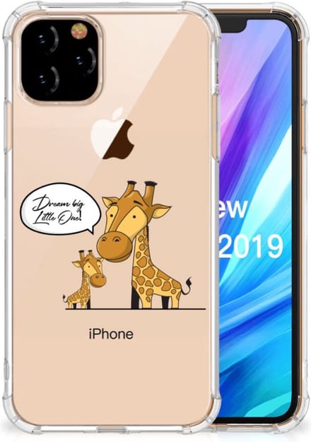 Back Cover voor Apple iPhone 11 Pro Stevig Bumper Hoesje Giraffe