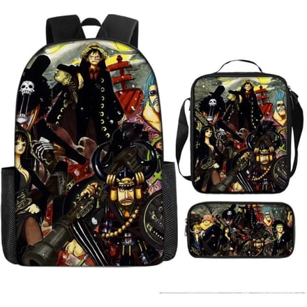 One Piece One Piece Schooltas Luffinica Zeekoning Student Schooltas Rugzak Set Three piece set