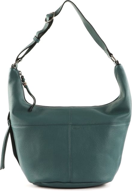 FREDsBRUDER Leren Schoudertas Pruvia Bucket Shoulderbag Deep Sea Petrol