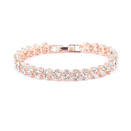 Jomide Armband Romeins Style Crystal - Rosékleurig