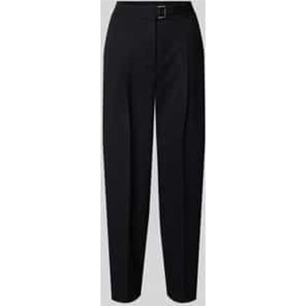 Broek met persplooien en met wol Model 'ELAINE PLEAT'