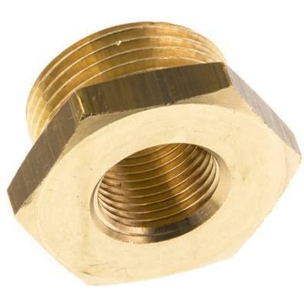 G 3/8'' x G 3/4'' F/M Messing Verloopring 16 Bar [2 Stuks]