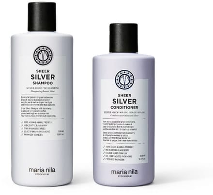 Maria Nila Sheer Silver Shampoo 350ml + Conditioner 300ml