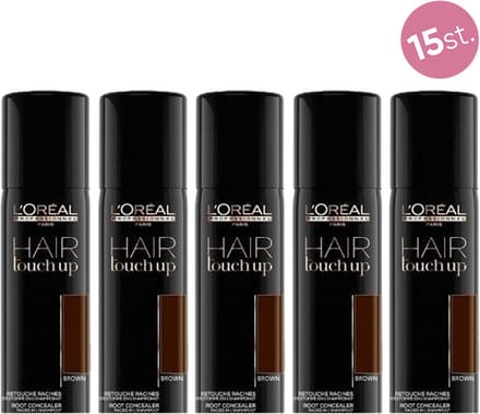 15x L'Oréal Professionnel Hair Touch Up Uitgroei Concealer brown 75ml