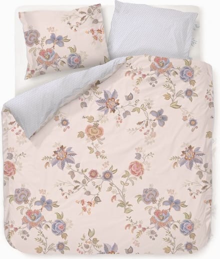 Pip Studio Cece Fiore dekbedovertrek - Eenpersoons - 140x200/220 - Wit
