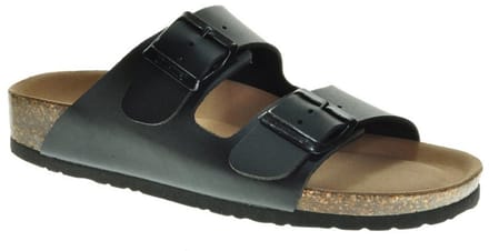 Zwarte Slipper Tweeband Bionatura maat 36