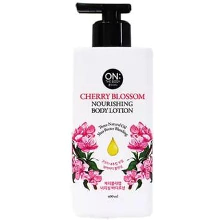 ON THE BODY kersenbloesem voedende bodylotion 400ml black