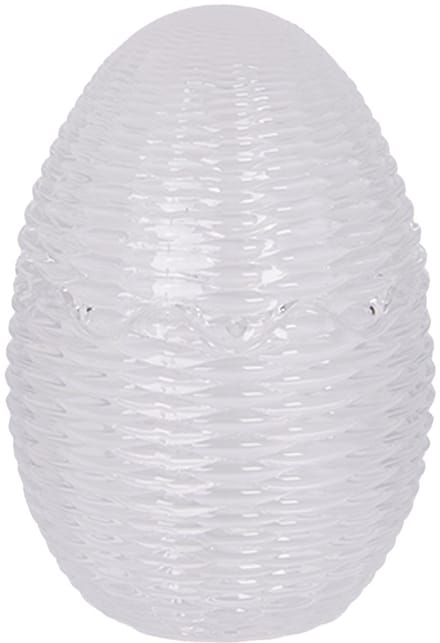Clayre & Eef Glazen potje Ei Ø 8x12 cm Transparant Glas