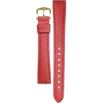 Hirsh Horlogeband Rainbow Rood - Leer - 14mm