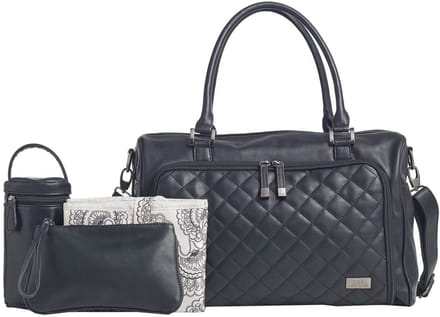 Isoki Zip Quilted Luiertas Toorak Black