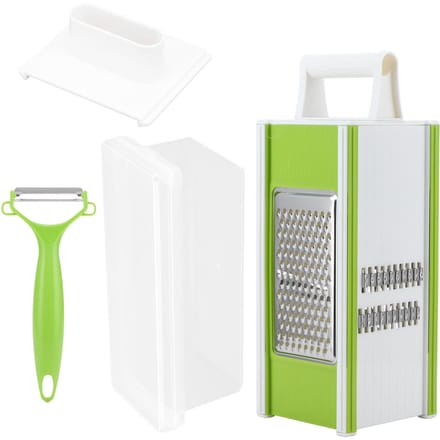 5 In 1 Versnippermachine Multifunctionele Groenteschiller Draagbare Groenterasp voor Keukengebruik white