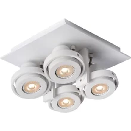 Lucide Opbouwspot Landa - Wit - 23cm - 4xgu10