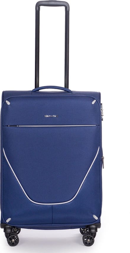 Stratic Strong EXP TSA Trolley Navy Donkerblauw 67cm