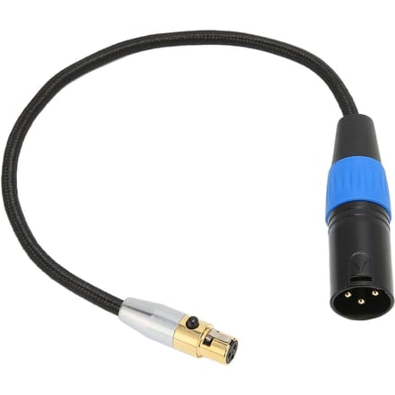 Câble XLR mâle vers mini XLR femelle, adaptateur professionnel à 3 broches pour appareil photo, mixeur, microphone 0.3 Meter / 1ft