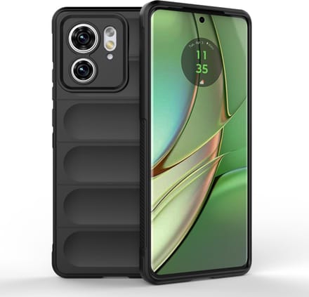 Hoesje geschikt voor Motorola Edge 40 - Techsuit Magic Shield Silicone Back Cover - Zwart