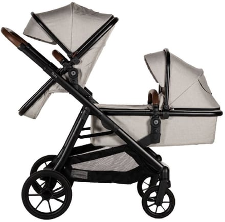 Qute Q-Twin Duowagen - Jeans Clay
