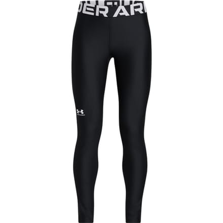 Under Armour HG Legging Unisex Sportlegging - Zwart - Wit