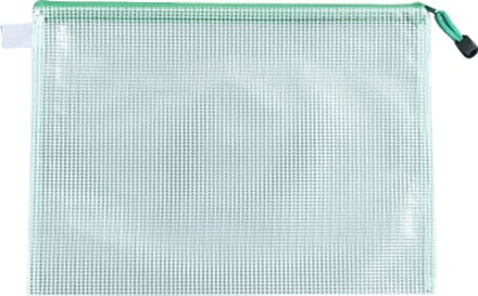 A5 Documententassen, plastic zakken met ritssluiting, 12-pack