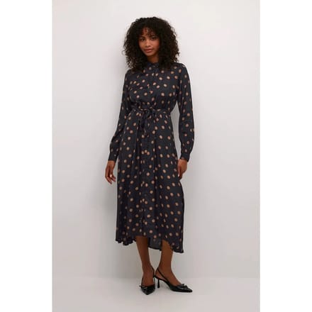 Jurk Relaxed fit black brown