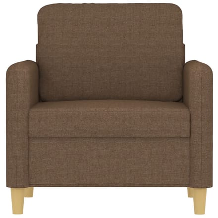 vidaXL Fauteuil 60 cm stof bruin
