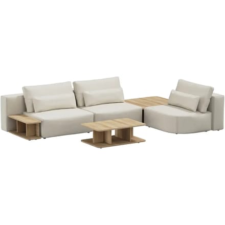 3-zitsbank met een set tafels Sit Sit Ripose