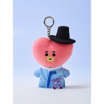 LINE FRIENDS BT21 K-Seonbi Pluche Sleutelhanger Karakter Selectie TATA pink