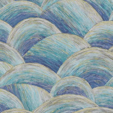 GOLVENDE ELLIPSE BEHANG | Modern - turquoise goud - A.S. Création Metropolitan Stories 3