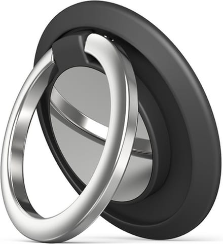 Peachy Smartphone Ring Houder Vinger Standaard Grip - Zwart