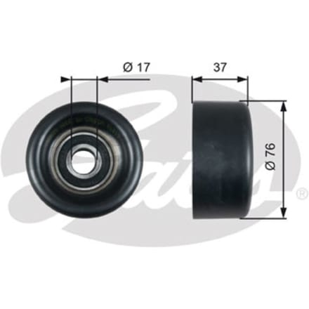 Rondsel/geleiderpoelie, V-riem GATES T38028