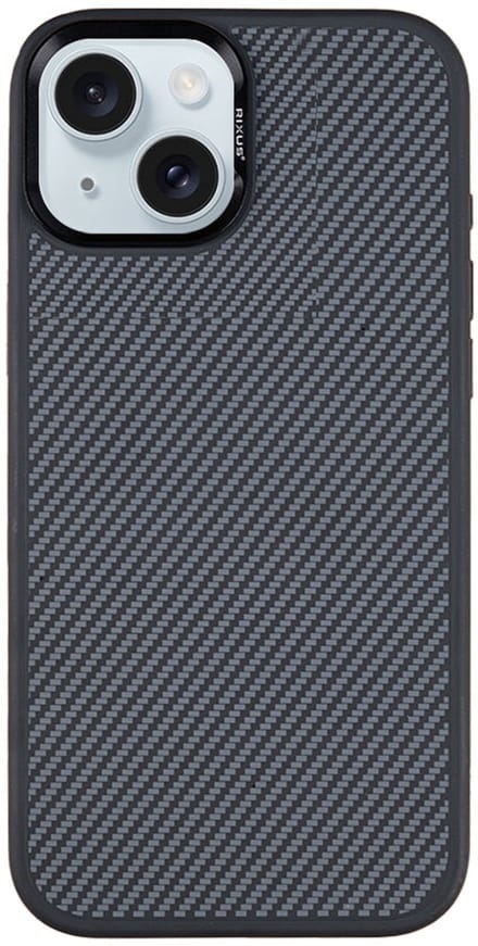 Rixus Mag Carbon With MagSafe For Apple iPhone 13 Titanium Black