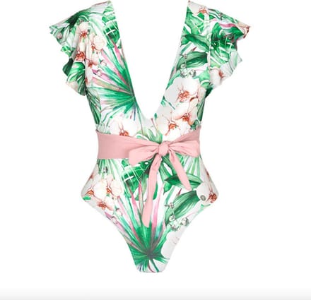Badpak - Maat S - Nature Vibes - Bloemenprint - Damesdingetjes