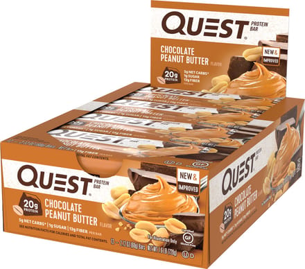 Quest Nutrition Eiwitreep of -snack Choco Peanut Butter - 12 stuks