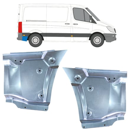 Reparatiepaneel achterspatbord voor Volkswagen Crafter 2005-2017