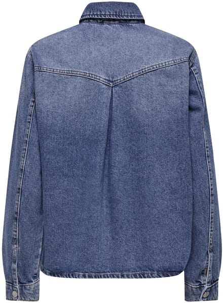 ONLY - ONLELLA L/S POCKET SHIRT TAI519 DNM NOOS - Dames - Blouses