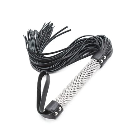 Smart Moves - Flogger met Bling Bling Handvat - 51 cm - Zwart