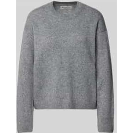 Loose fit gebreide pullover van scheerwolmix
